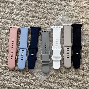 Stylish Silicone Watch Bands Set for Women 38/40/41 mm